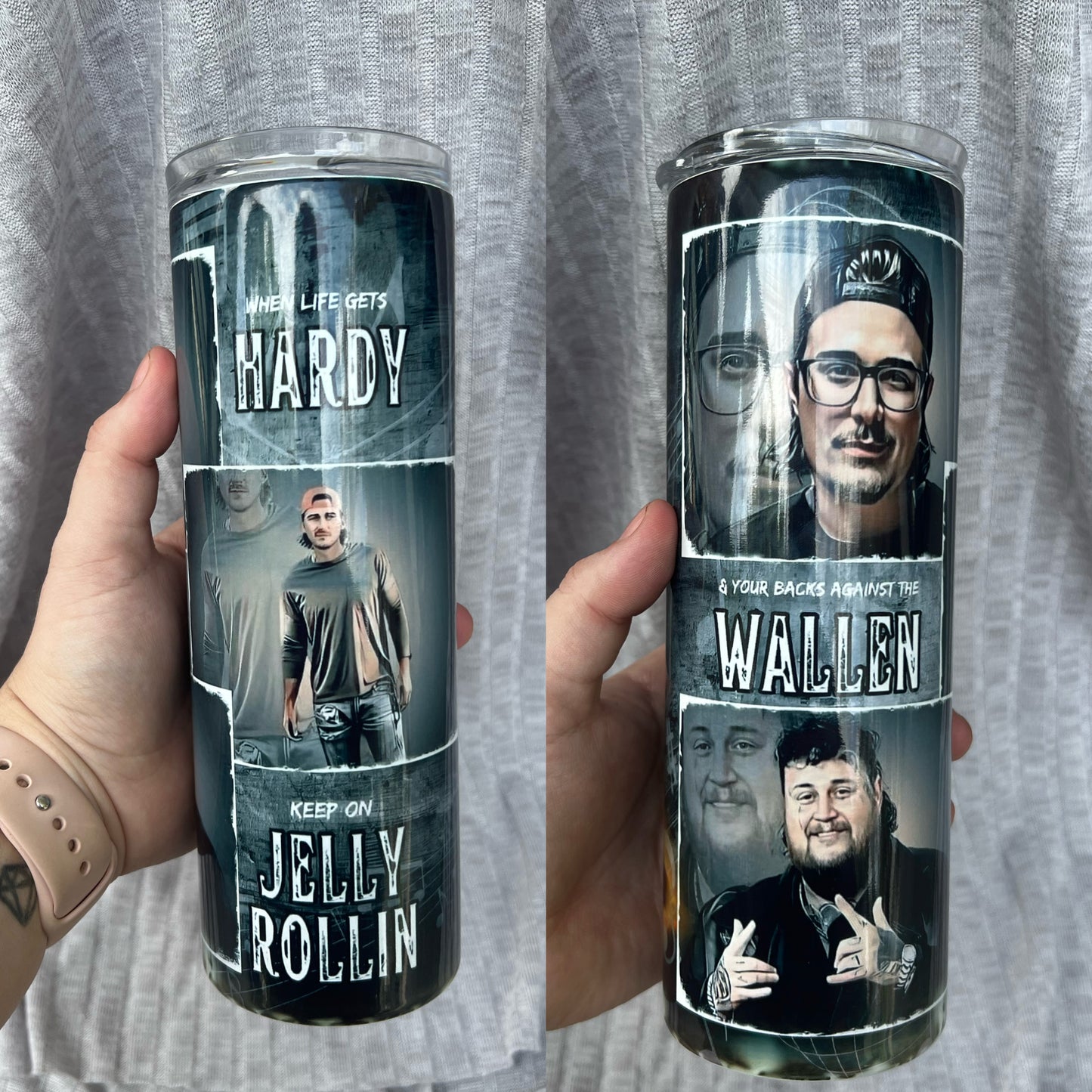 20 oz Skinny Tumbler - Hardy - Morgan Wallen - Jelly Roll