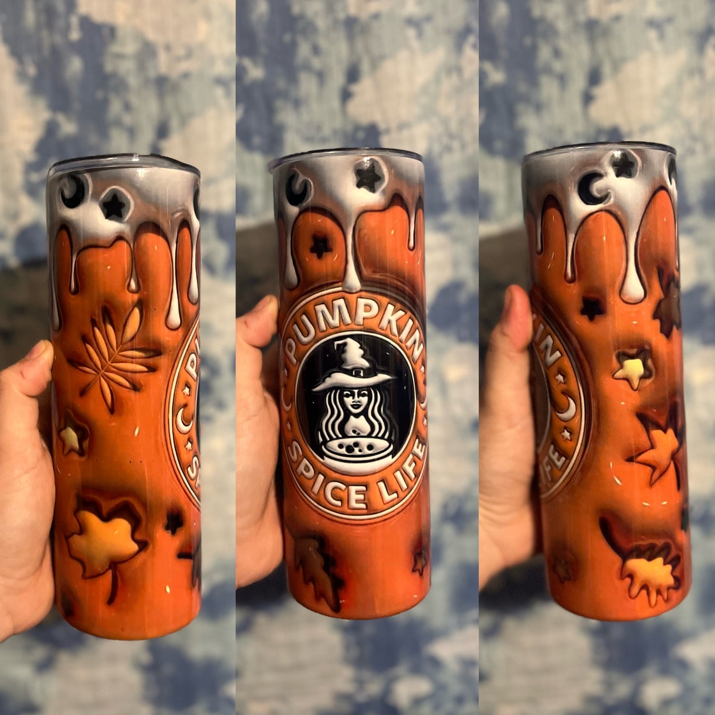 Pumpkin Spice Life Tumbler // Fall Tumbler // Pumpkin Spice Everything // Satrbucks Cup Dupe // 3d Effect