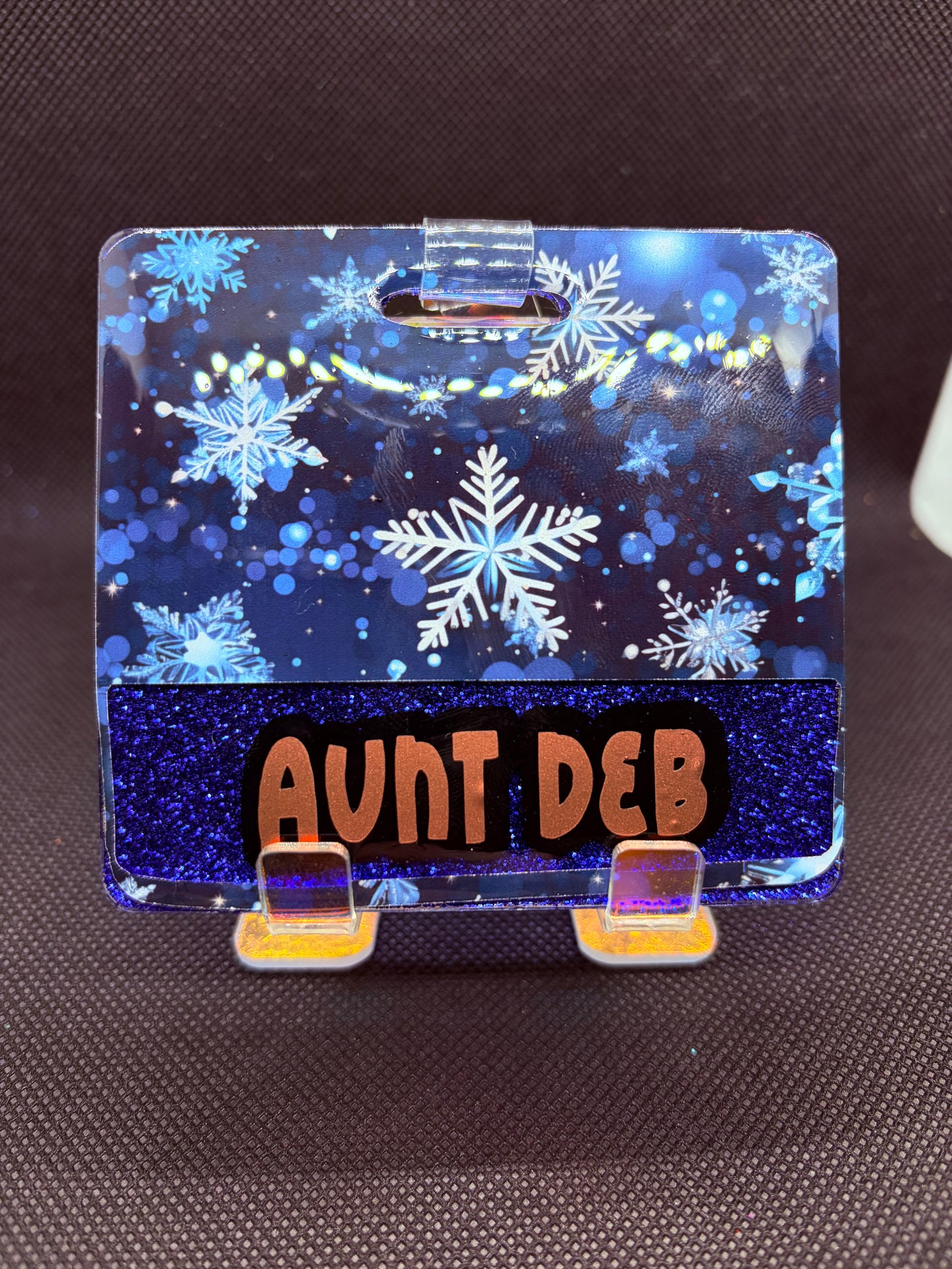 Blue Snowflake Badge Buddy