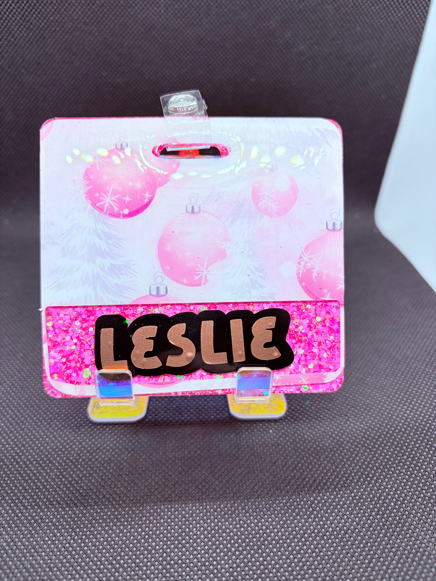 Pink Ornament Badge Buddy
