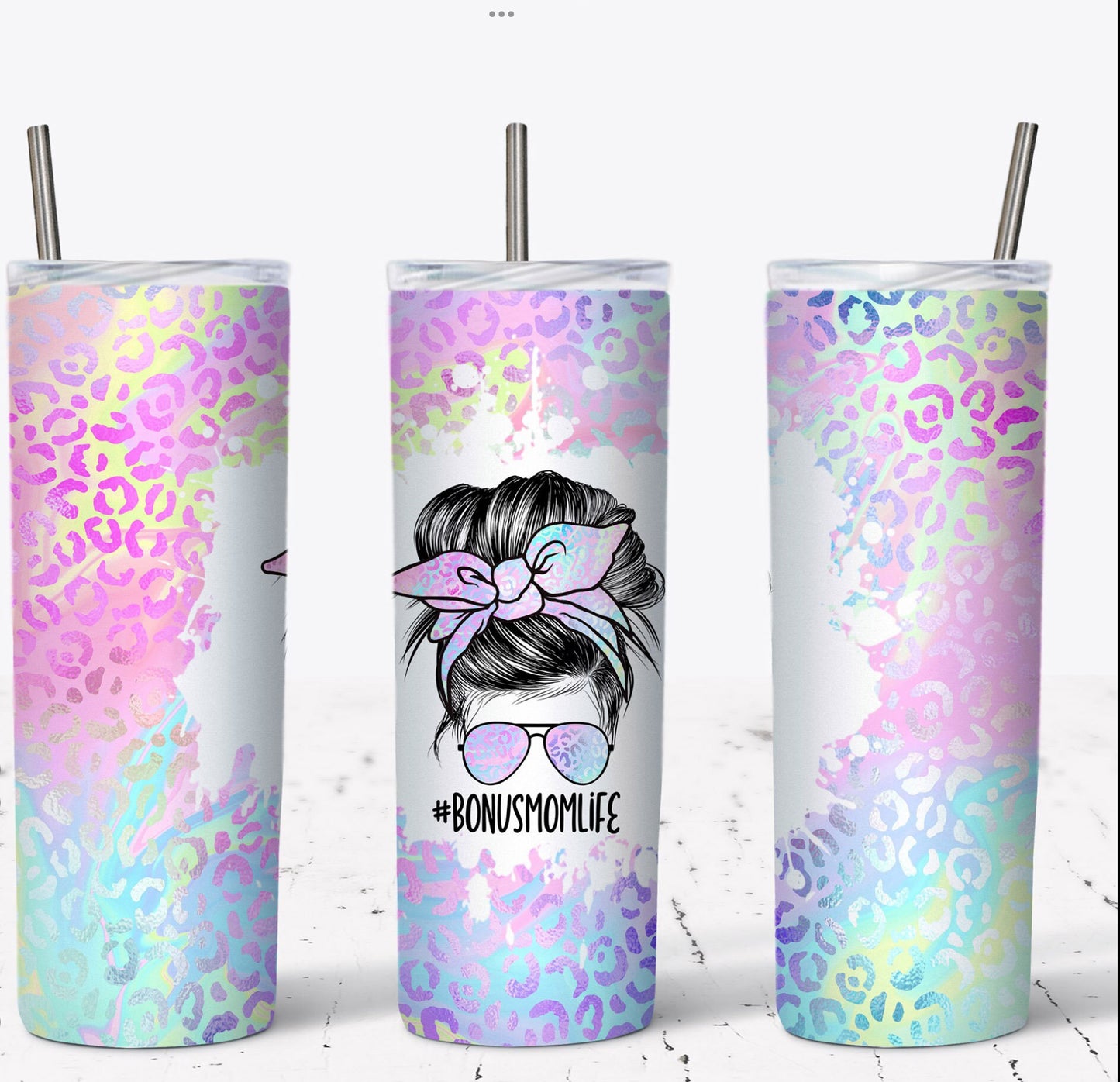 20oz Skinny Tumbler - Bonus Momma