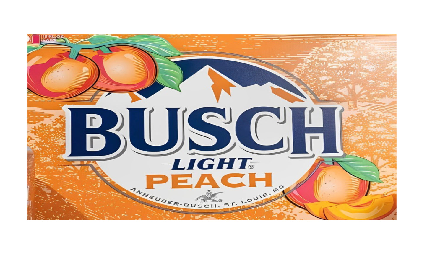 Beer License Plate - Bush Light Peach