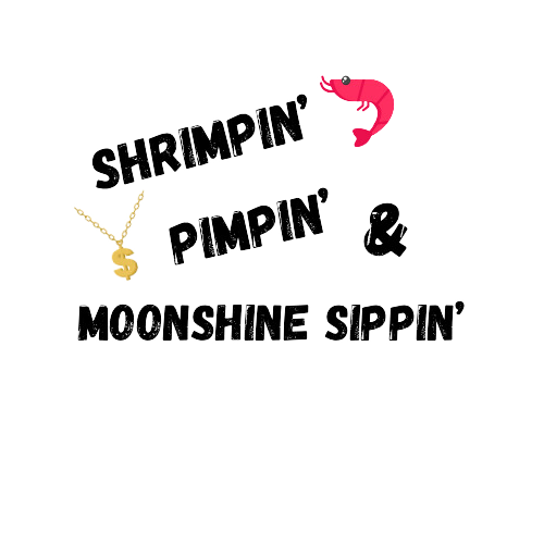 License Plate - Shrimpin N Pimpin