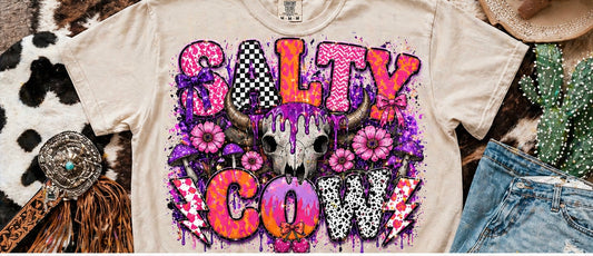 Salty Cow Neon Outlaw Tee