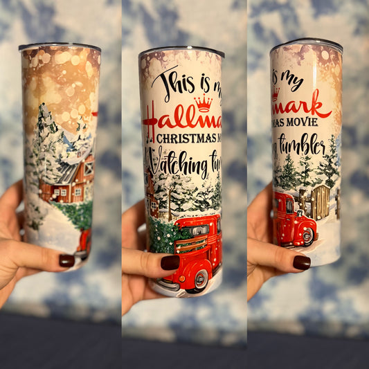 This is My Hallmark Christmas Movie Watching 20 oz Tumbler | Christmas Tumbler | Gifts for Her | I Love Christmas | Holiday Gifts