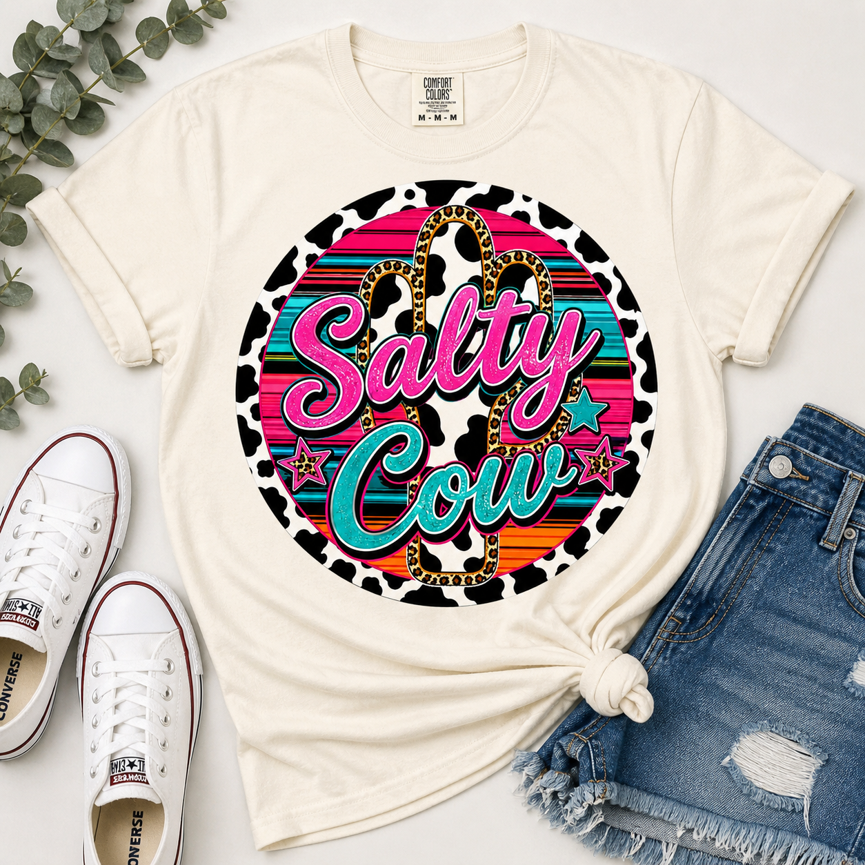 Salty Cow Rodeo Pop Tee