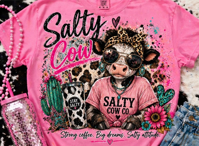 Salty Cow Coffee Babe Tee