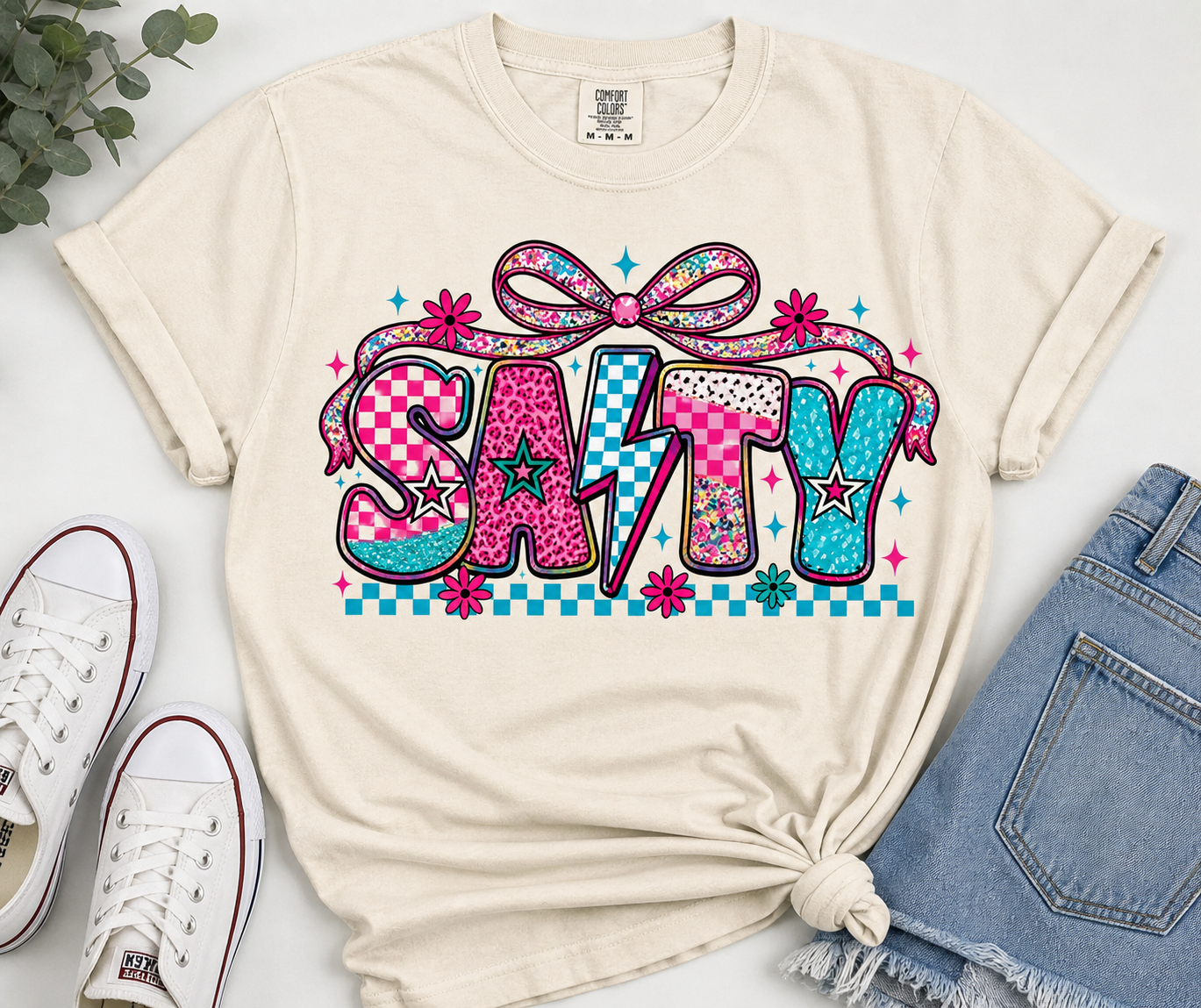 Salty Cow Retro Pop Tee