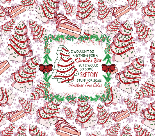 20 oz Skinny Tumbler - Christmas Tree Cake