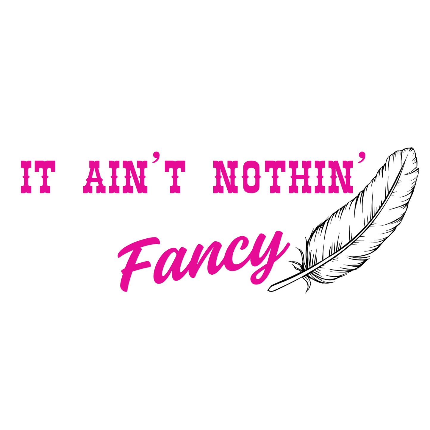 License Plate - It Ain’t Nothin Fancy