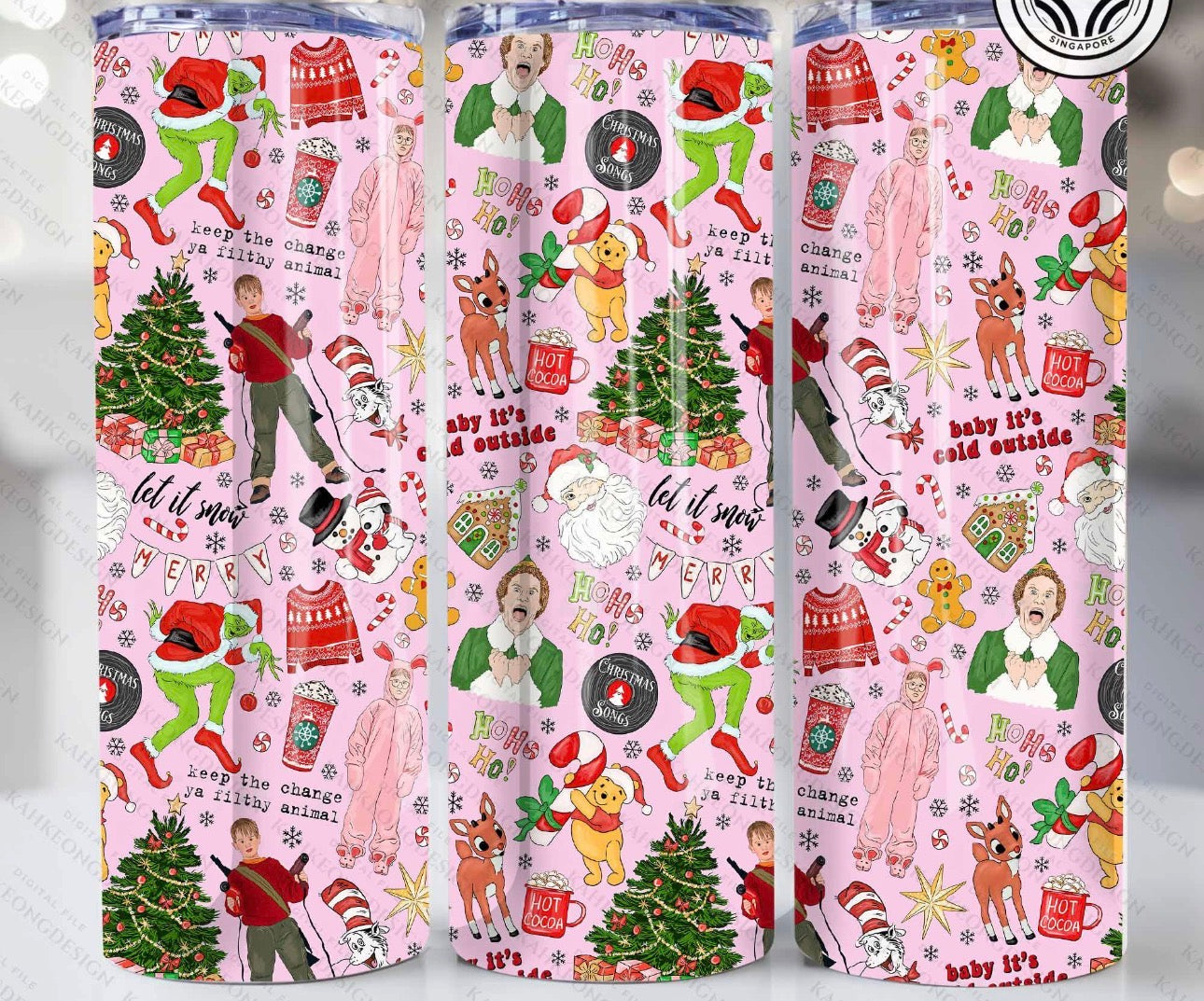 20oz Christmas Tumblers