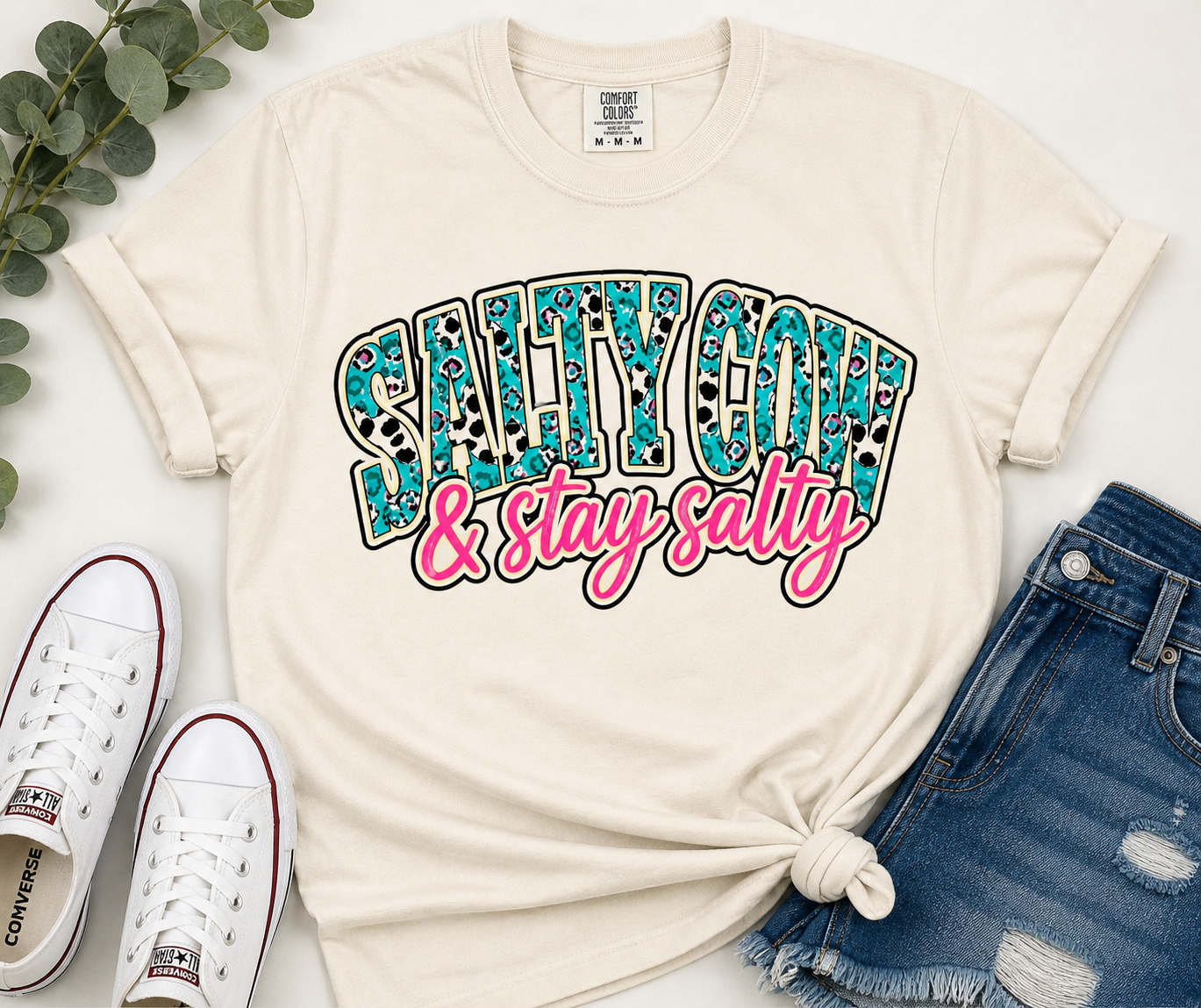 Stay Salty Cow Tee
