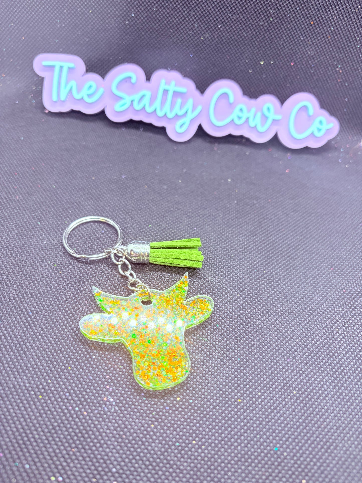 Salty Cow Keychain