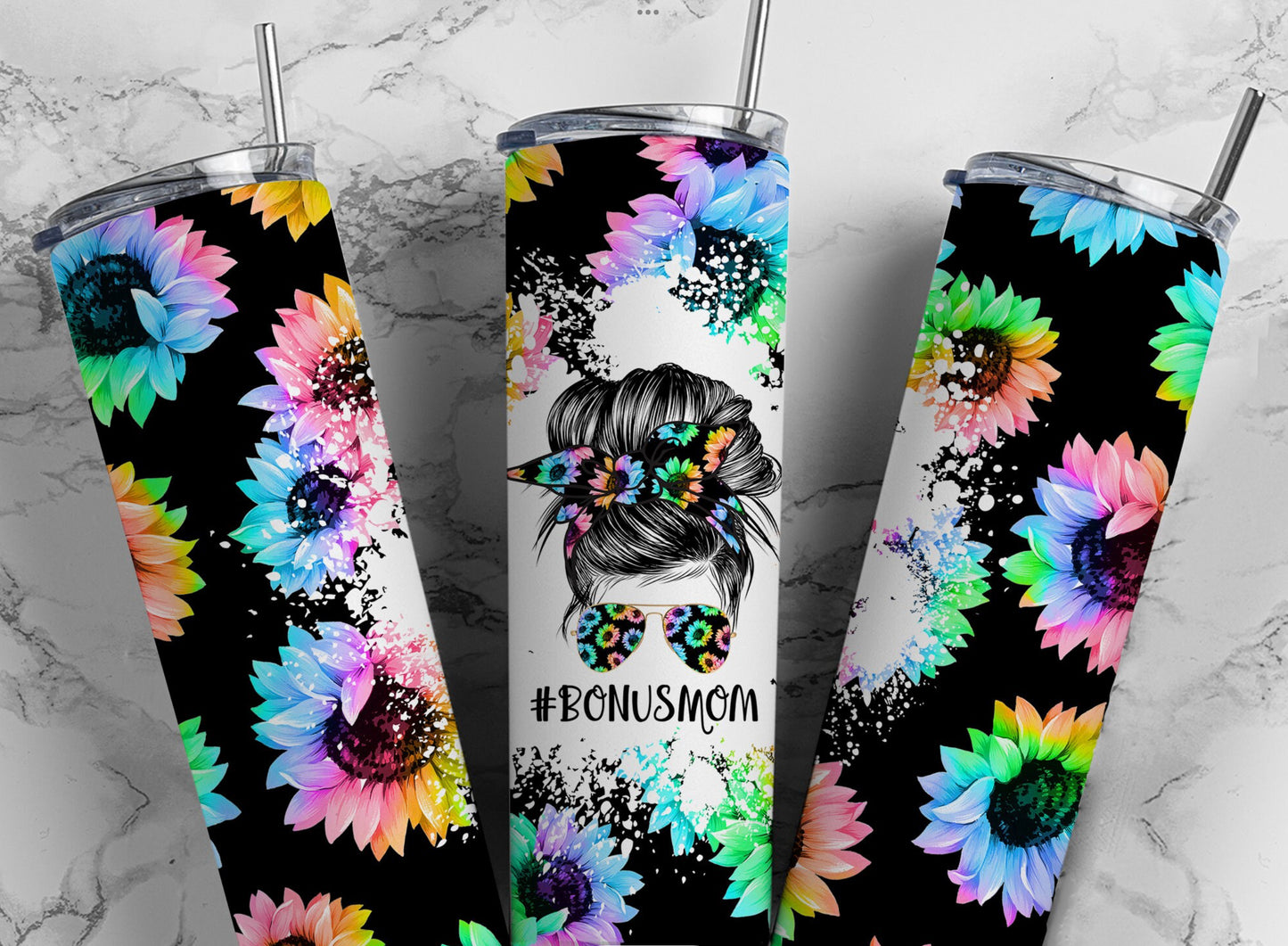 20oz Skinny Tumbler - Bonus Momma