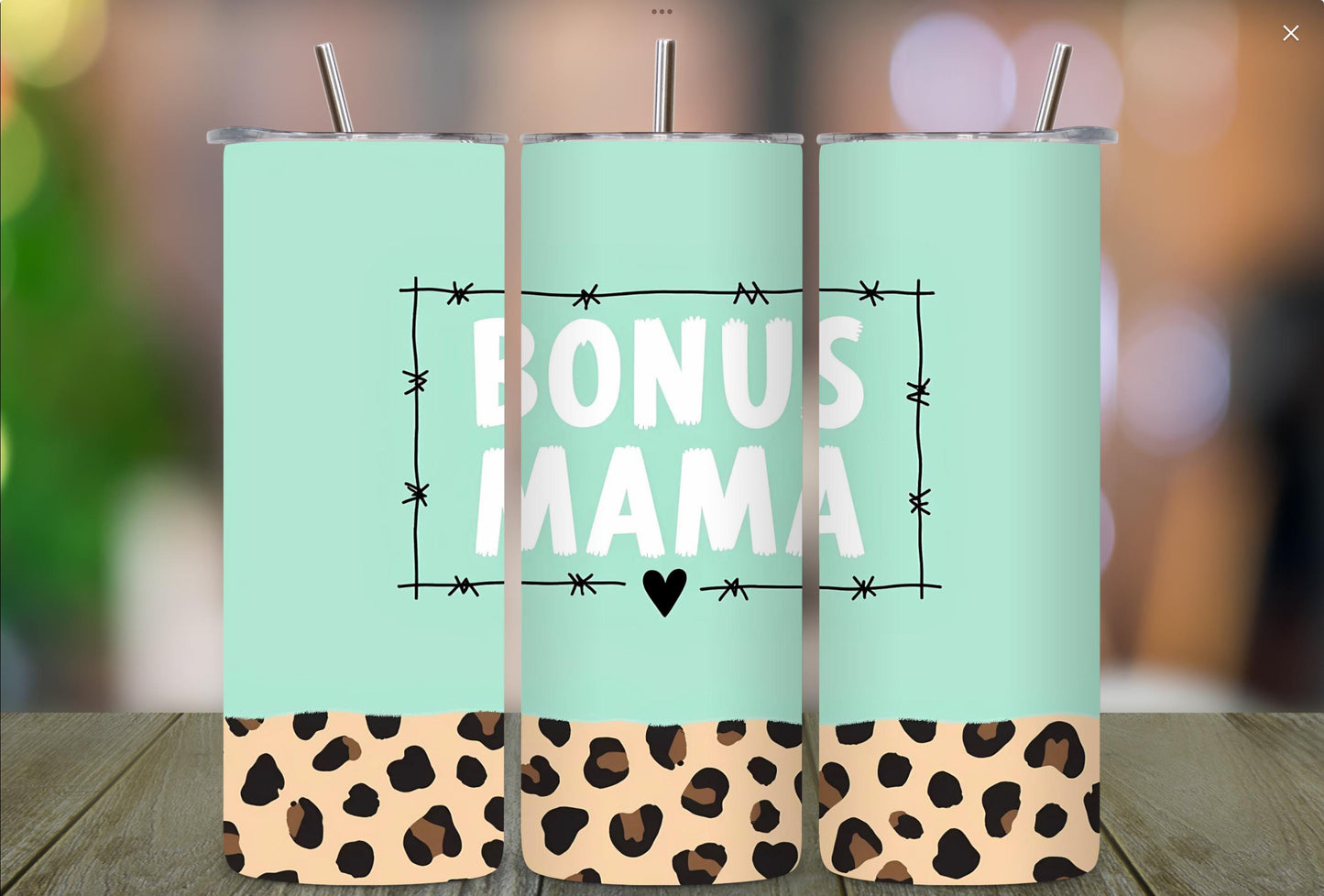 20oz Skinny Tumbler - Bonus Momma