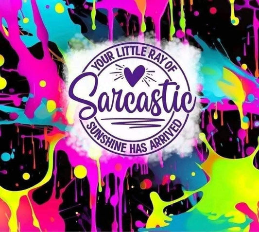 20oz Skinny Tumbler- Sarcasm