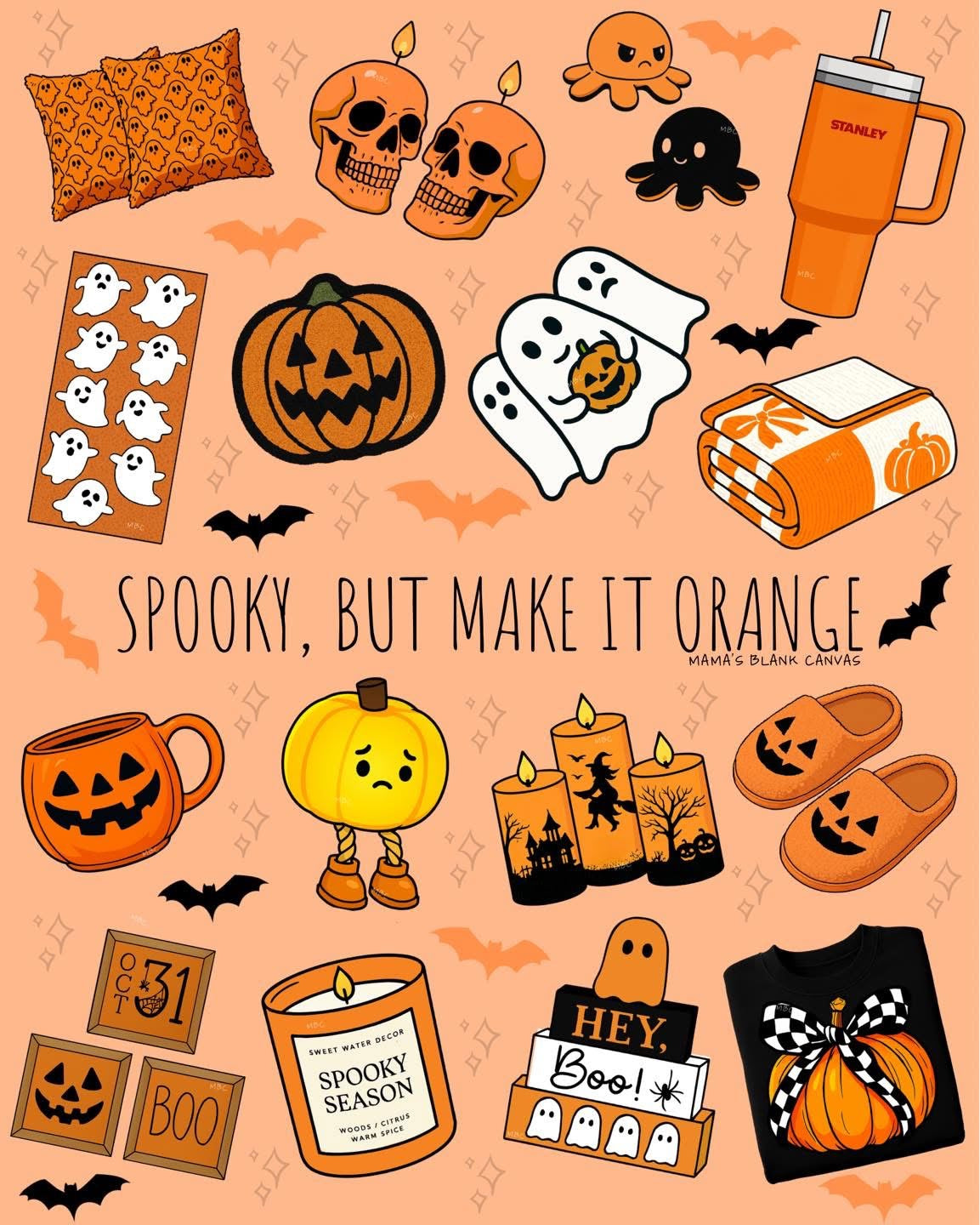 20oz Skinny Tumbler - Spooky But Make It...