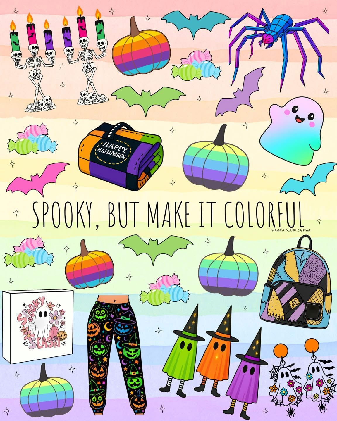 20oz Skinny Tumbler - Spooky But Make It...