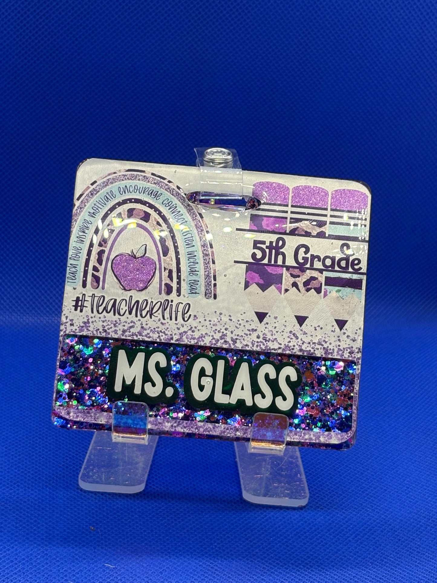 Teacher Badge Buddy- Purple