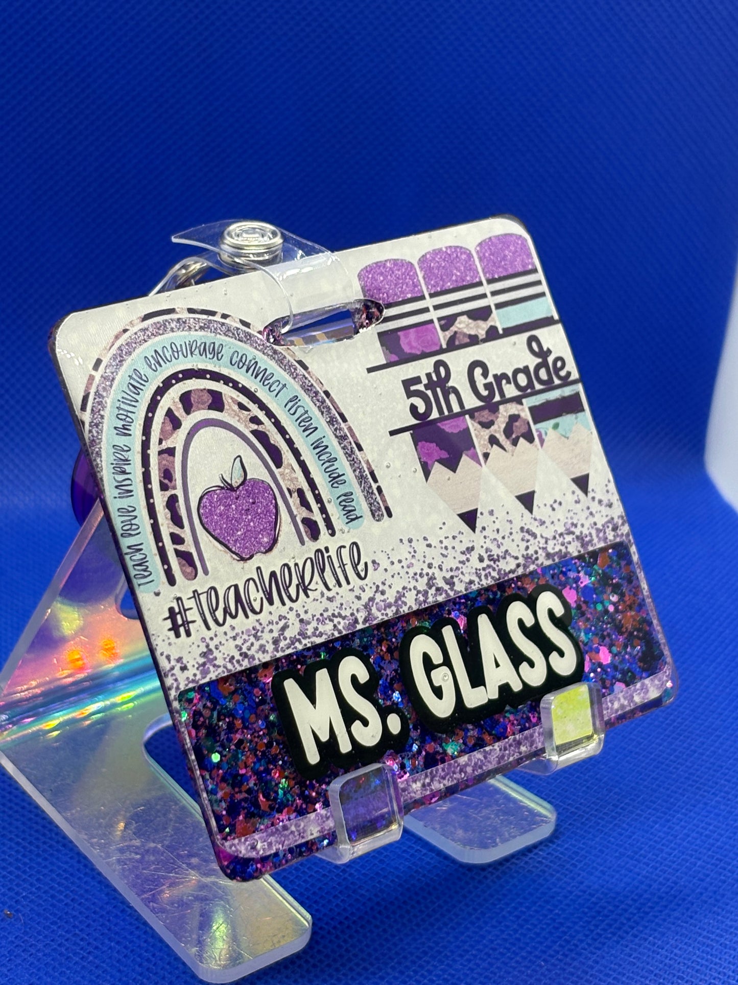 Teacher Badge Buddy- Purple