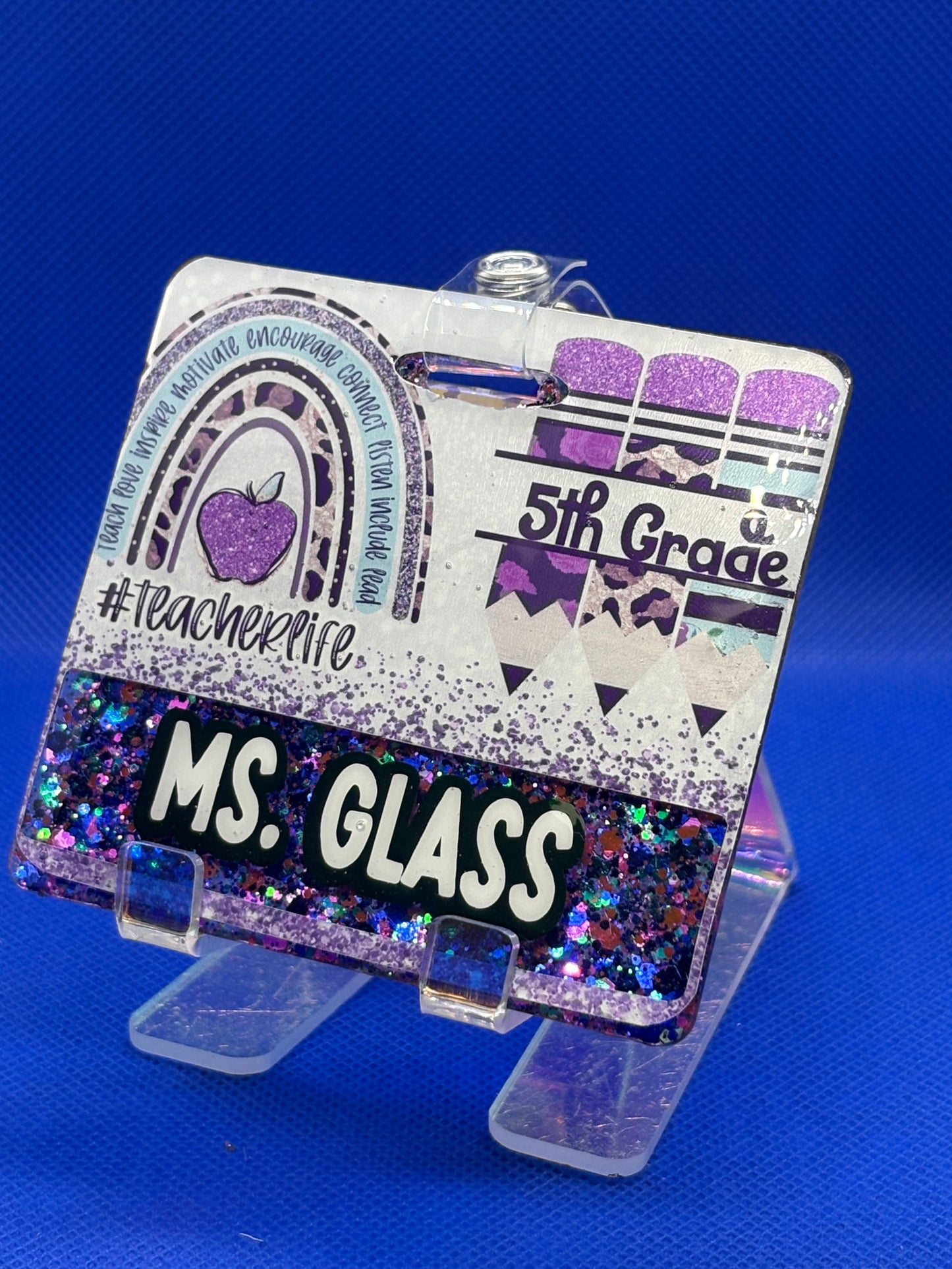 Teacher Badge Buddy- Purple