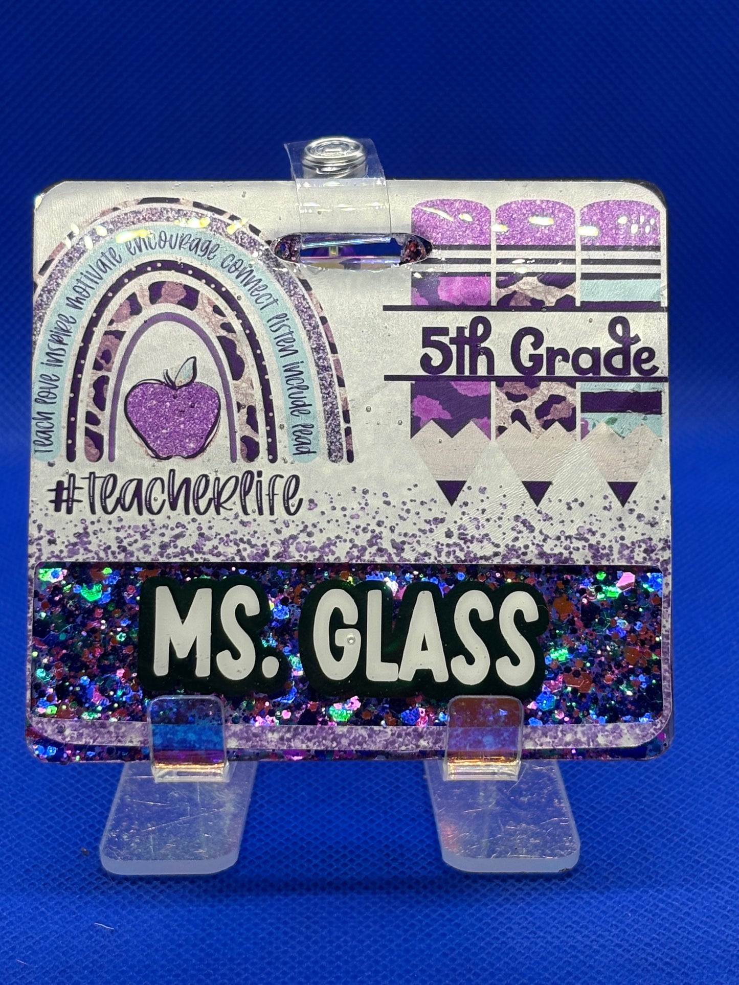 Teacher Badge Buddy- Purple