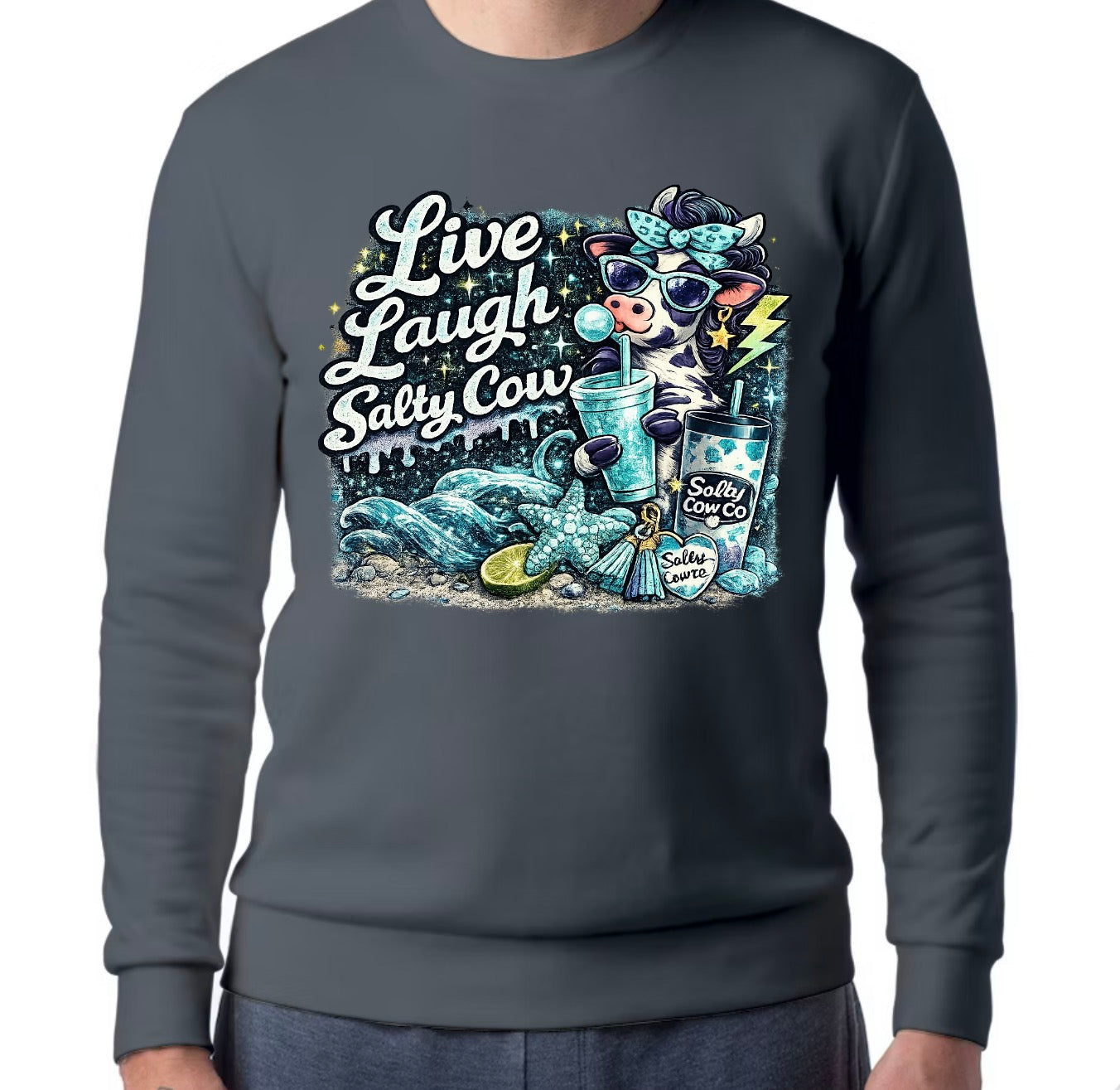 Live Laugh Salty Cow Merch