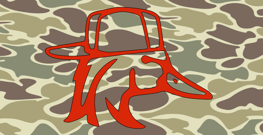 Duck Tag // Duck License Plate // Backwards Hat Duck // Old School Camo // Truck Tags