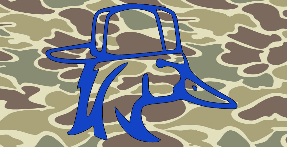 Duck Tag // Duck License Plate // Backwards Hat Duck // Old School Camo // Truck Tags