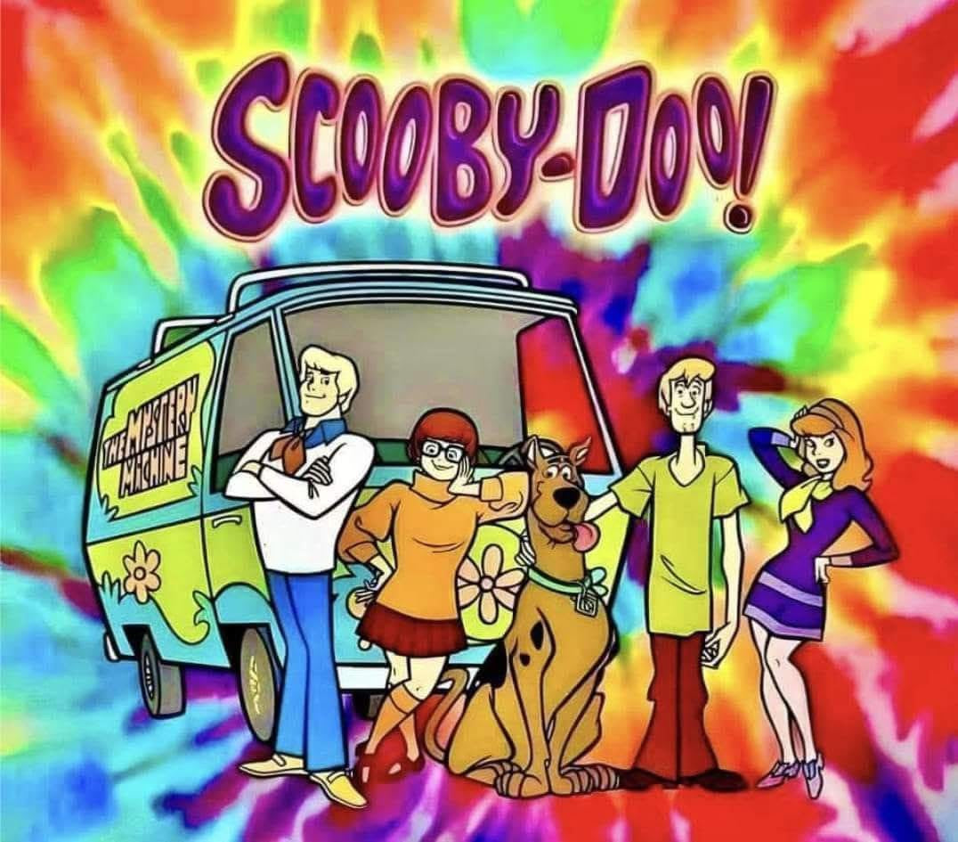 20 oz Skinny Tumbler - Tie Dye Mystery Machine Crew