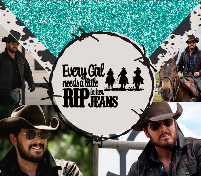 20 oz Skinny Tumbler - Every Girl Needs RIP in their Jeans