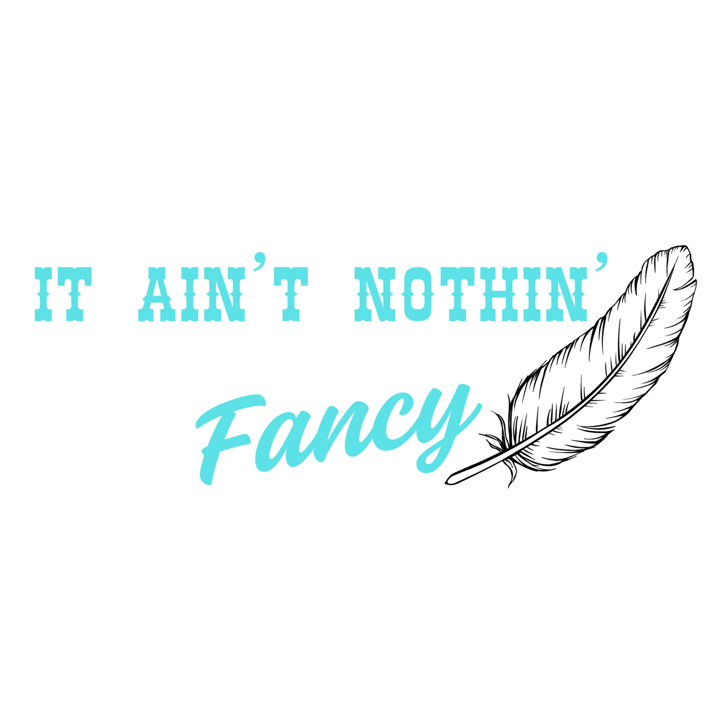 License Plate - It Ain’t Nothin Fancy