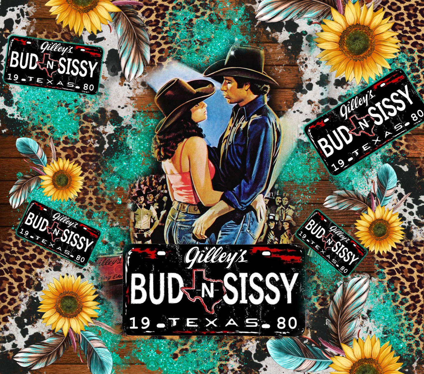 20 oz Skinny Tumbler - Bud and Sissy